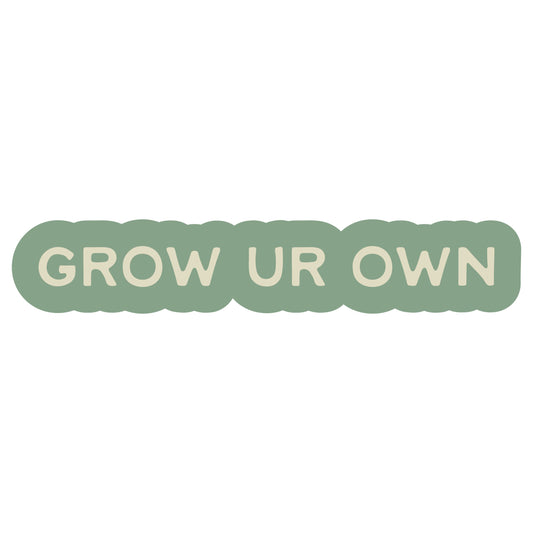 Blue Ridge Hydroponics Grow Ur Own Sticker