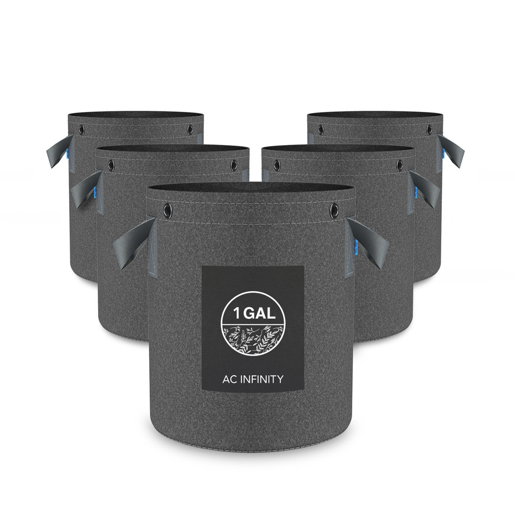 AC Infinity Fabric Pots 1 Gallon 5 Pack