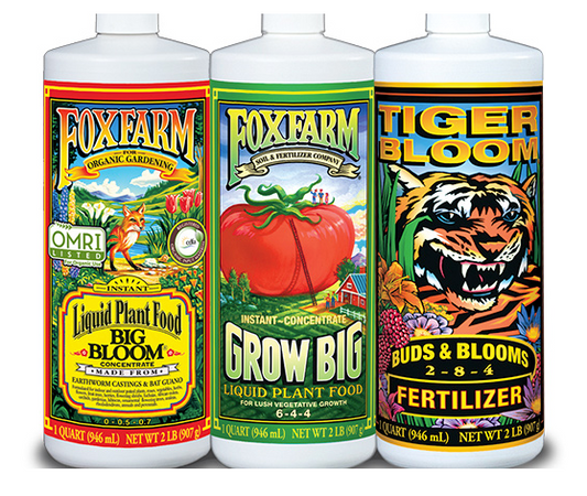 Fox Farm Trio Liquid Nutrient Kit Quart Soil