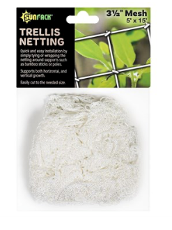 Sun Pack Trellis Netting 5 x 15 3.5' Mesh
