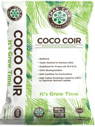 Char Coir 100% Buffered Coco 50L