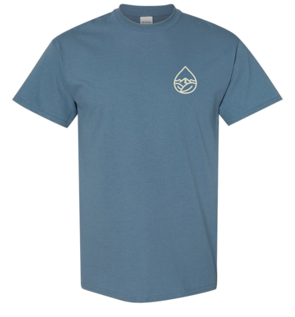Blue Ridge Hydroponics Tagline Gildan 100% Heavy Cotton T-shirt - Indigo Blue