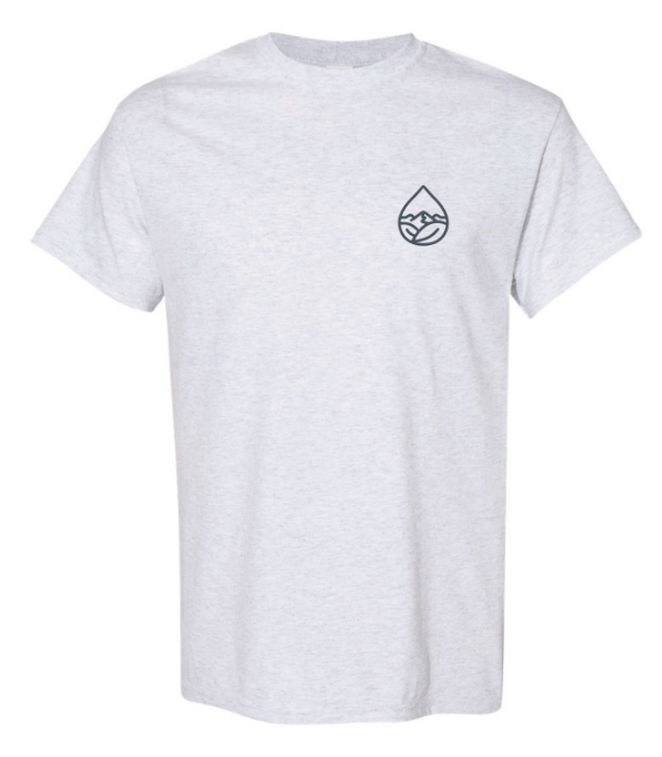 Blue Ridge Hydroponics Tagline Gildan 100% Heavy Cotton T-shirt - Ash