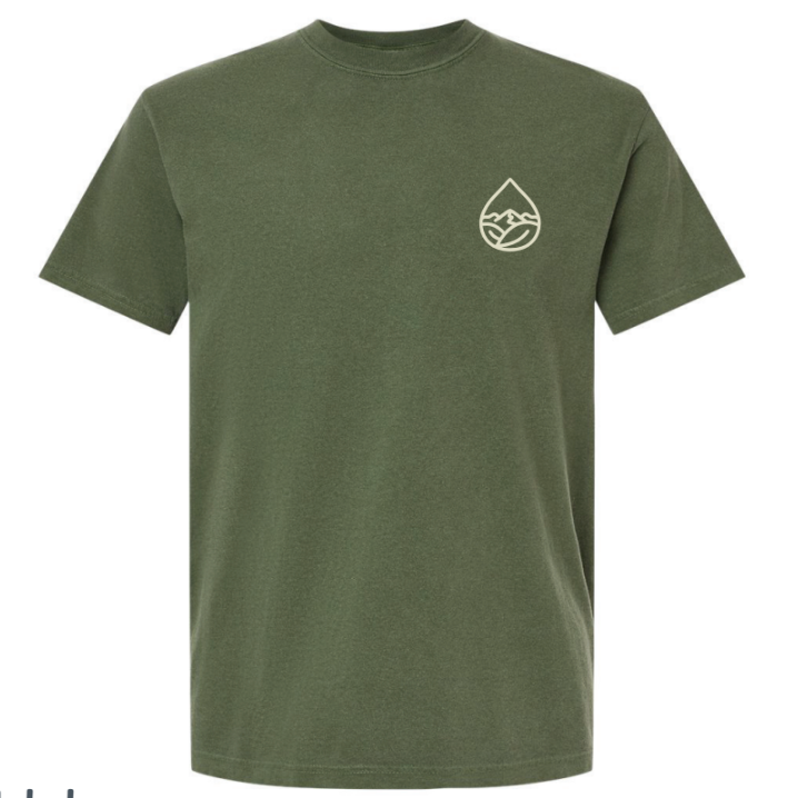 Blue Ridge Hydroponics Logo T-shirt Comfort Colors - Hemp