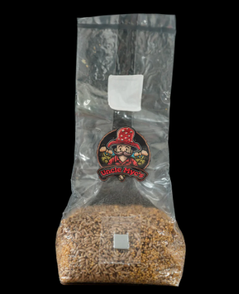 60/40 Rye Berry & Millet Grain Mix 100% Sterilized Mushroom Spawn Bag 2lb