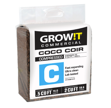 Grow It Coco Coir 5kg Compressed Block