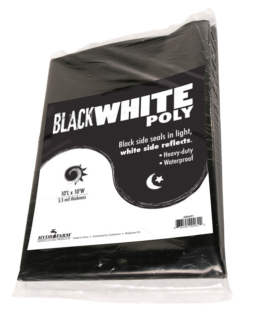 Poly Film 10 x 25 White/Black