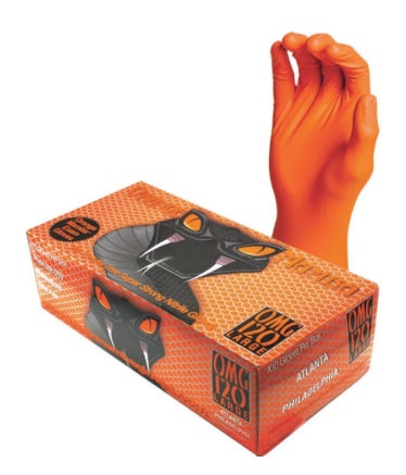 100 Count Orange Nitrile XXL Black Mamba