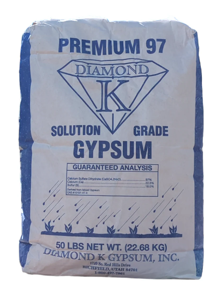 Gypsum 50 lb Diamond K - Solution Grade