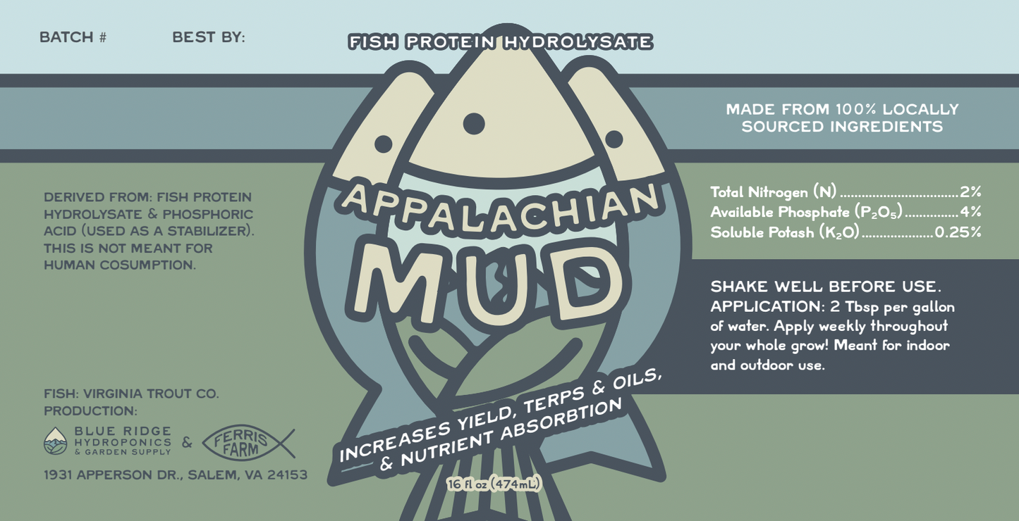 Appalachian Mud - Local Fish Protein Hydrolysate